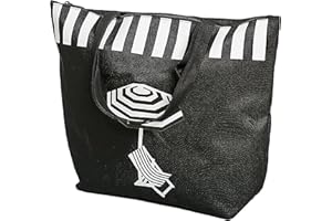 AIREE FAIREE Beach Bag - Large Tote Beach Bag With Zip - Waterproof Beach Bag - Beach Bags for Women - Summer Beach Bags - Tote Bag with Zip - Beach Bags for Women With Zip