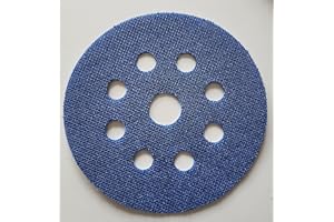 AVANCE SCHLEIFTECHNIK Velcro di ricambio per platorello autoadesivo, 8 fori, Ø 125 mm, con foro centrale per la riparazione di dischi abrasivi