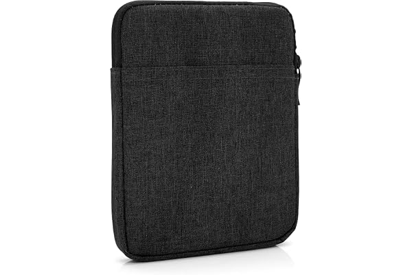 MyGadget Pochette Nylon pour Tablette jusqu'à 6 Pouces - Protection pour 17 x 12,5 cm - ex. Kindle Paperwhite - Soft Touch Noir