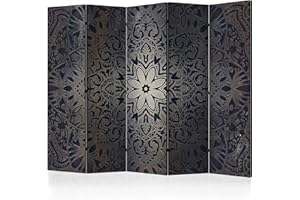 FOLDING SCREEN / ROOM DIVIDER murando Decorative Room Divider Mandala Abstract 225x172 cm / 89"x68" Double-Sided Folding Screen 5 Panels Room Partition Non-Woven Canvas Print Opaque Photo Display f-A-0508-z-c