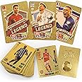 Latherok Exclusive Edition Card Set - Contains 55 Of The World's Greatest Soccer Stars, Dive Into The Ultimate Collection, Great Gift For Any Soccer Enthusiasts (Gold)