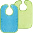 Lot de 2 bavoirs pour bébé/enfants - Bavoir avec bouton pression/Taille