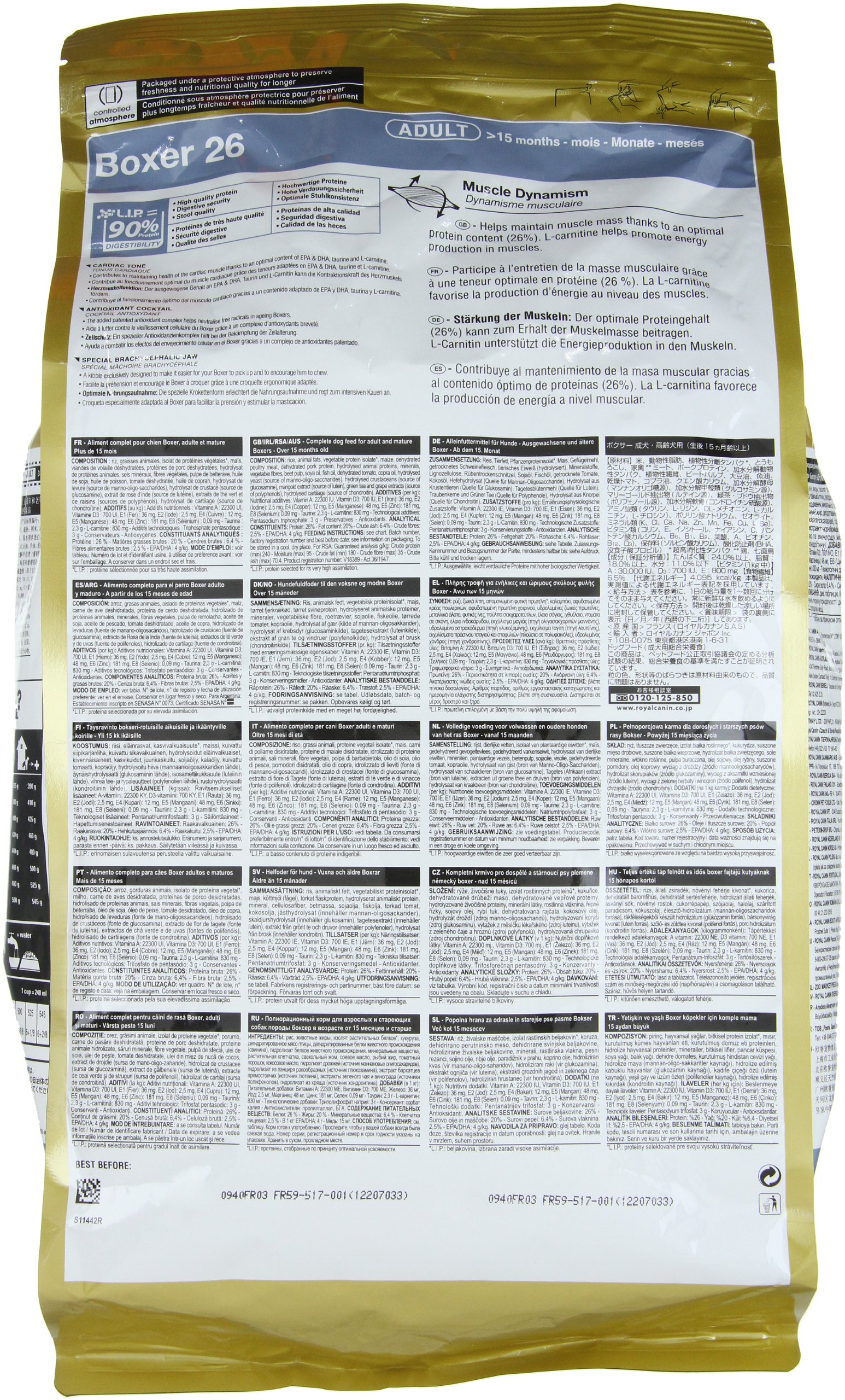 Royal Canin Dog Food Boxer 26 Dry Mix 3kg Dogs.co.uk