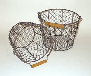 Drahtkorb rund 2er-Set: Amazon.de: Garten