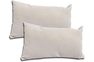 ‎FORMALIND Formalind - 2er Set Sofakissen 50x30cm - 2 Sofa-Kissen mit Füllung und Bezug. Bequeme Couchkissen mit abnehmbaren und waschbaren Bezügen. Weiche Sofakissen im 2er Set. Beige