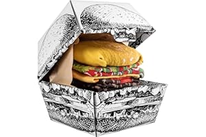 Rainbow Socks - Men Women Funny Burger Socks Box - 2 Pairs