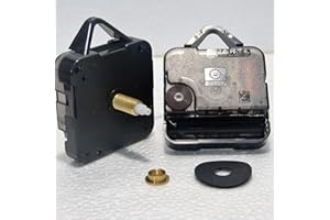 CLOCK SPARE PARTS Young Town 12888 - Meccanismo di ricambio per orologio, movimento al quarzo, per fai da te, accessori, (lunghezza totale del mandrino: 23,5 mm)