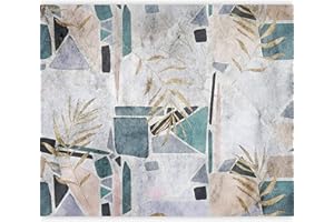 murando Carta da parati Palme 200x140 cm Fotomurali in TNT Murale alla moda Decorazione da Muro XXL Poster Gigante Design Carta per pareti Mosaico Foglie tropicali Astratto f-C-0466-a-a