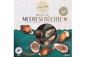 N.N. Schokoliebe Belgische Meeresfrüchte 250 g | Schokoladenpralinen mit Haselnusscreme-Füllung