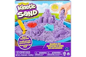 SWIM WAYS Kinetic Sand moules Spin Master Ensemble bac à Sable Violet, 20106638, Couleur Assortie, Moyen
