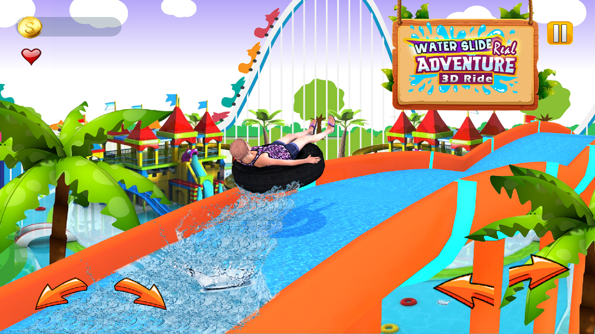 Water Slide Real Adventure 3D Ride Amazon.co.uk Apps & Games