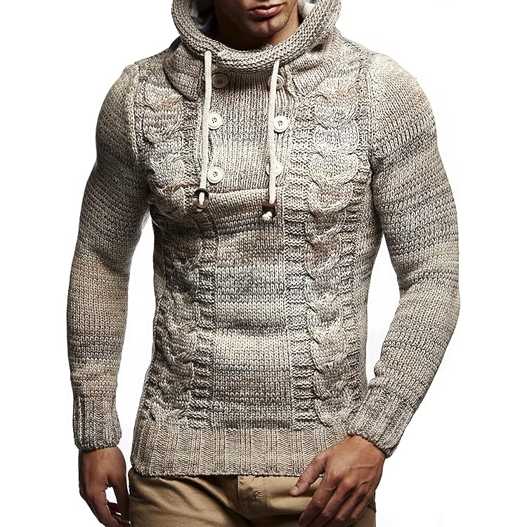 Grof gebreide trui met kleurverloop grijs gemêleerd • Prijs € 26,99