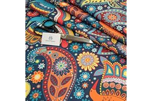Haaris Imaan Ethnic Collection Printed Water Resistant Upholstery Fabric 1 Metre, Chennai
