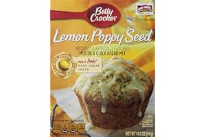 Betty Crocker Lemon Poppy Seed Muffin & Quick Bread Mix 14.5 Oz (Pack of 2)