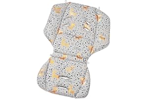 Gesslein Loop 860, Sitzauflage Kinderwagen & Buggy, universel, Wendeeinlage für Sommer & Winter, Tencel atmungsaktiv |mehrfarbig