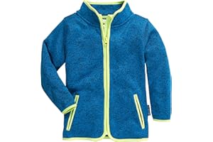 Playshoes Giacca in Pile Piano da Esterno Unisex-Bambini e Ragazzi