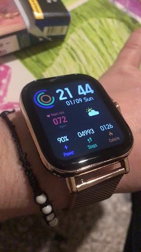 Amazon.it:Recensioni clienti: Aliwisdom Smartwatch per Uomo Donna Bambini,  1,3'' Rotondo Smartwatch Fitness Tracker Impermeabile Orologio Fitness  Cinturino in Metallo per iPhone Android, con Promemoria Intelligente (Rosa)