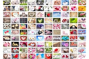 Edition Seidel Set de 100 cartes postales de mariage de qualité supérieure – Jeu de mariage : une carte postale de chaque semaine – Cadeau de mariage – Amour + Cœur – Idée de décoration, St-Valentin
