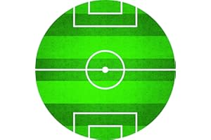 decoflor Italian Pie - Campo da calcio in cialda - diaemtro 22cm. - commestibile per decorazioni torte