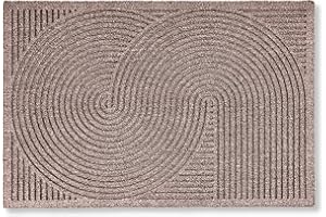 ‎ASTRA Astra Fussmatte außen rutschfest - Schmutzfangmatte wetterfest - Outdoor Türmatte für Eingangsbereich & Balkon - strapazierfähige Fußmatte 45x75 cm beige