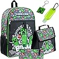 Minecraft School Backpack Boys Kids Backpack Pencil Case Lunch Bag Set