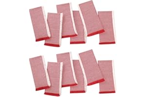Folkulture Cloth Napkins Cloth Set of 12 (Scarlet Red, Set of 12)