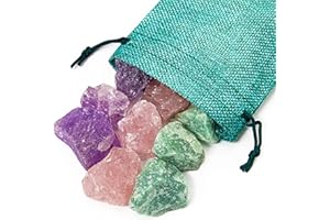 SPIRIT OF GAIA Meditation und Entspannung | 250g | 100% Natursteine | Jutesäckchen | Premium Wassersteine | Deine Heilstein Edelsteinwasser Mischung | Quellwasser gereinigt