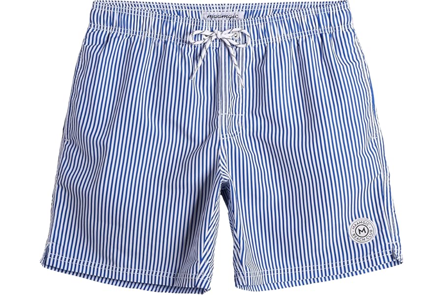 MaaMgic Men's Swimming Shorts Quick Dry Trunks Bathing Short Casual Lounge Shorts with Mesh Lining