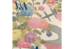 V&A: Kimono Textiles Wall Calendar 2026 (Art Calendar)