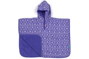 ‎URBAN KANGA Urban Kanga Badeponcho Baby mit Kapuze Zweiseitiges Poncho Kinder 1 jahr (Iris Geo)