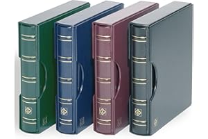 Leuchtturm 325489 Relieur à barre rotative - Perfect DP pour collectionner les timbres - Classic Design - noir