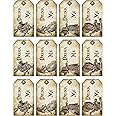 Chic Cottage Crafts Drink Me Alice In Wonderland Tags Labels - 12 Glossy Finish 4.5cm x 8cm Party Prop Decoration