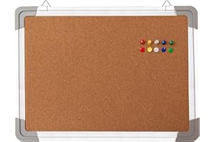 NAVY PENGUIN Pack Tableau en Liège Mural – 40x30cm Petit Tableau D’Affichage Liège et 10 Épingles pour la Maison et le Bureau