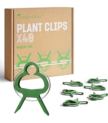 50 Clip Riutilizzabili Per Orchidee E Piante Rampicanti – Mollette Da Giardino Verdi, 1,5 Cm - 2