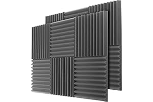 AP ACOUSPANEL BUILDING ACOUSTICS Acouspanel Mousse Acoustique Panneaux Acoustiques Non Compressé 30x30x3cm Couleur Gris Anthracite (28 Unités)