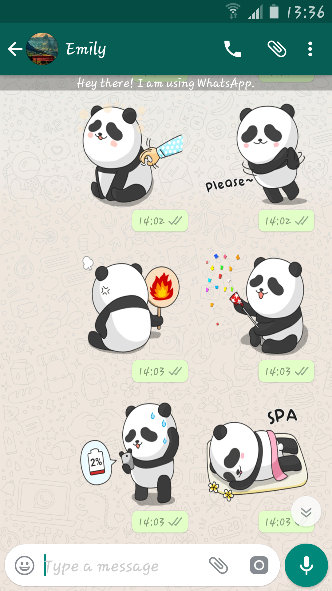 Panda Stickers Packs For Whatsapp Wasticker Amazon Co Uk Apps Games