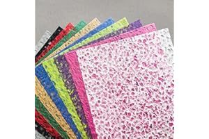 KZ Studio - Assorted A4 Bright Rakusui Kozo Paper Set 30 Sheets Premium Washi Mulberry Papers for Arts Crafts Card Making