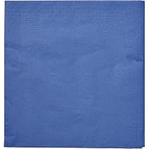 Serviettes En Papier Saten 40x40cm - Lot De 100, Orange à Liséré