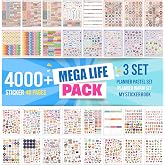 colortouch Planner Sticker Set - 4000+ Adet, 48 Sayfa &Ccedil;ıkartma - Takvim, Ajanda, G&uuml;nl&uuml;k, Planlayıcı, Not Defteri, Journal i&ccedil;i