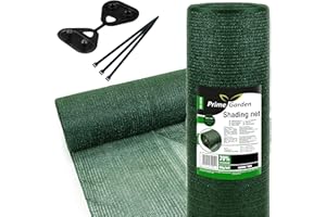 Prime Garden® Protección visual para valla de jardín y barandilla de balcón, estabilizada a los rayos UV, tejido de sombra, protección solar, protección solar, protección solar, valla verde (valor de