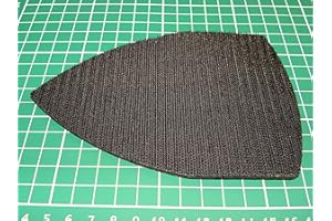 CRAFTY Replacement Hook Pad with 3mm Foam Backing for Detail Sanders, Palm Sanders and Mouse Sanders. Premium Quality Strong Hook Feature with Shock and Vibration Absorbing Foam Backing.