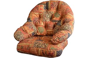 Gilda Replacement Cane Furniture WRAP ROUND SWIVEL - CUSHIONS ONLY Wicker Rattan Conservatory (Raj Ruby)