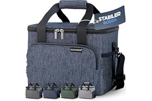 ‎HELDENWERK HELDENWERK Kühltasche Groß faltbar - Isolierte Kühlbox Thermotasche auslaufsicher & wasserdicht - Picknick Lunchtasche, Frühstückstasche, Thermo Tasche, Isoliertasche