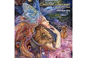 Celestial Journeys by Josephine Wall Wall Calendar 2024 (Art Calendar)
