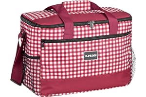 ‎B.PRIME B.PRIME 20L Kühltasche Classic I 36x26x22cm I Isoliertasche I Lunch-Tasche I Kühlbox I Picknick-Tasche I Eistasche I Campingtasche I Picknick I Outdoor I Reisen I Einkauf I Auto