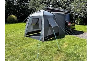 OUTDOOR REVOLUTION Cayman Outhouse Handi Driveaway Campervan Awning, Teal, 120HDE Hex Fabric, 180-240cm Height, Waterproof 3000mm HH, Lightweight Utility Tent with Fibreglass Poles