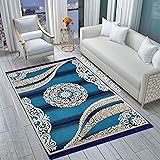 Kk Home Store Decor Royal Look Velvet Carpet - (Sky Blue)
