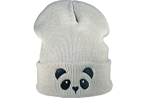BADDERY Berretto: Panda/Berretto di Lana/Berretto Invernale/Beanie/Berretto/Cappello/Berretto Bambino/Berretto Bambina/Berretto Divertente/Berretto Sci/Berretto Ricamo/Regalo Bambino