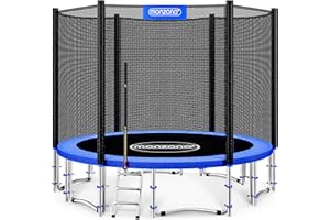 Monzana® Trampolino Ø 183-427cm Set Completo Tappeto Elastico Rete Sicurezza Trampolino Elastico