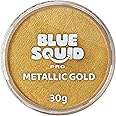 Blue Squid PRO Face Paint - Professional Water Based Single Cake Facepaint & Body Paints - SFX Makeup, Kids Adults Face Painting for Costume, Halloween, Cosplay - Metallic Gold 30g / 1oz